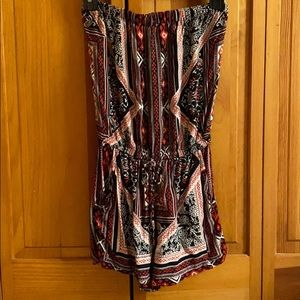 Patterned romper